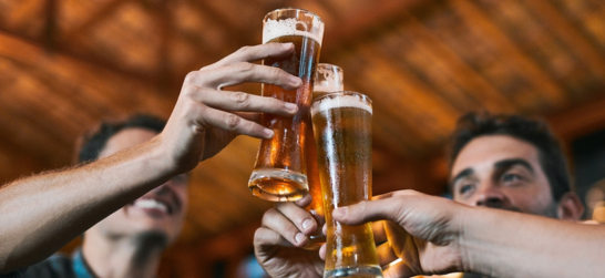 people drinking beer